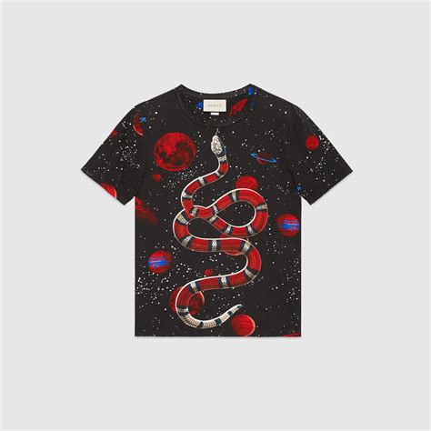 gucci snake in space t-shirt|gucci polo snake collar.